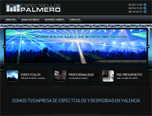 Tablet Screenshot of espectaculospalmero.com